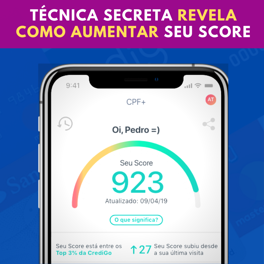 Guia Score Express no smartphone
